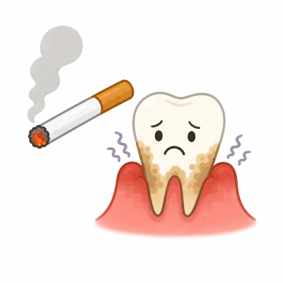 タバコと歯周病の関係について
